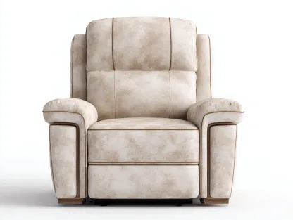 Sofás reclinables sillón relax individual 92x95x105 cm - tapizado beige - confort ergonómico moderno-Gacoriainterior