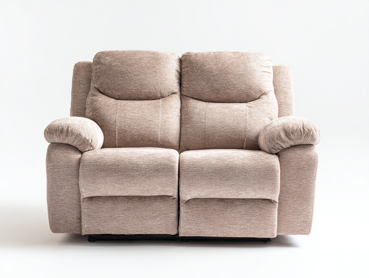 Sofás reclinables tapizados de tela 162x96x106 cm beige estilo moderno-Gacoriainterior