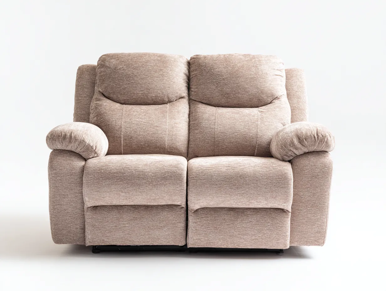 Sofás reclinables tapizados de tela 162x96x106 cm beige estilo moderno-Gacoriainterior