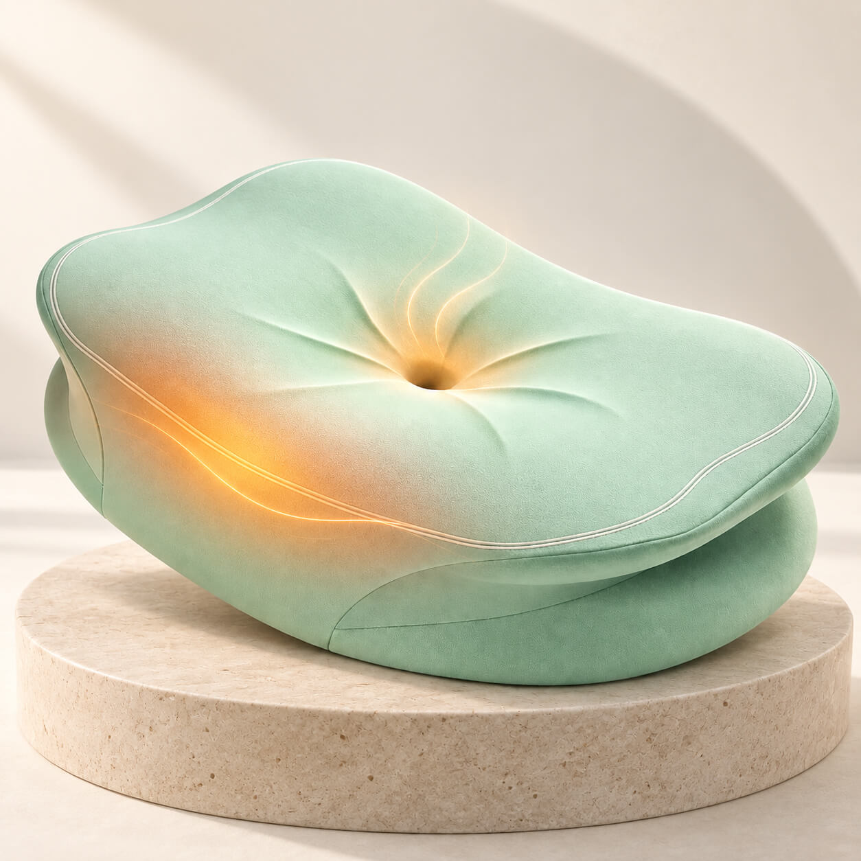 VALAER H02 Premium Ergonomic Cervical Pillow with Adjustable Height & Heat Therapy