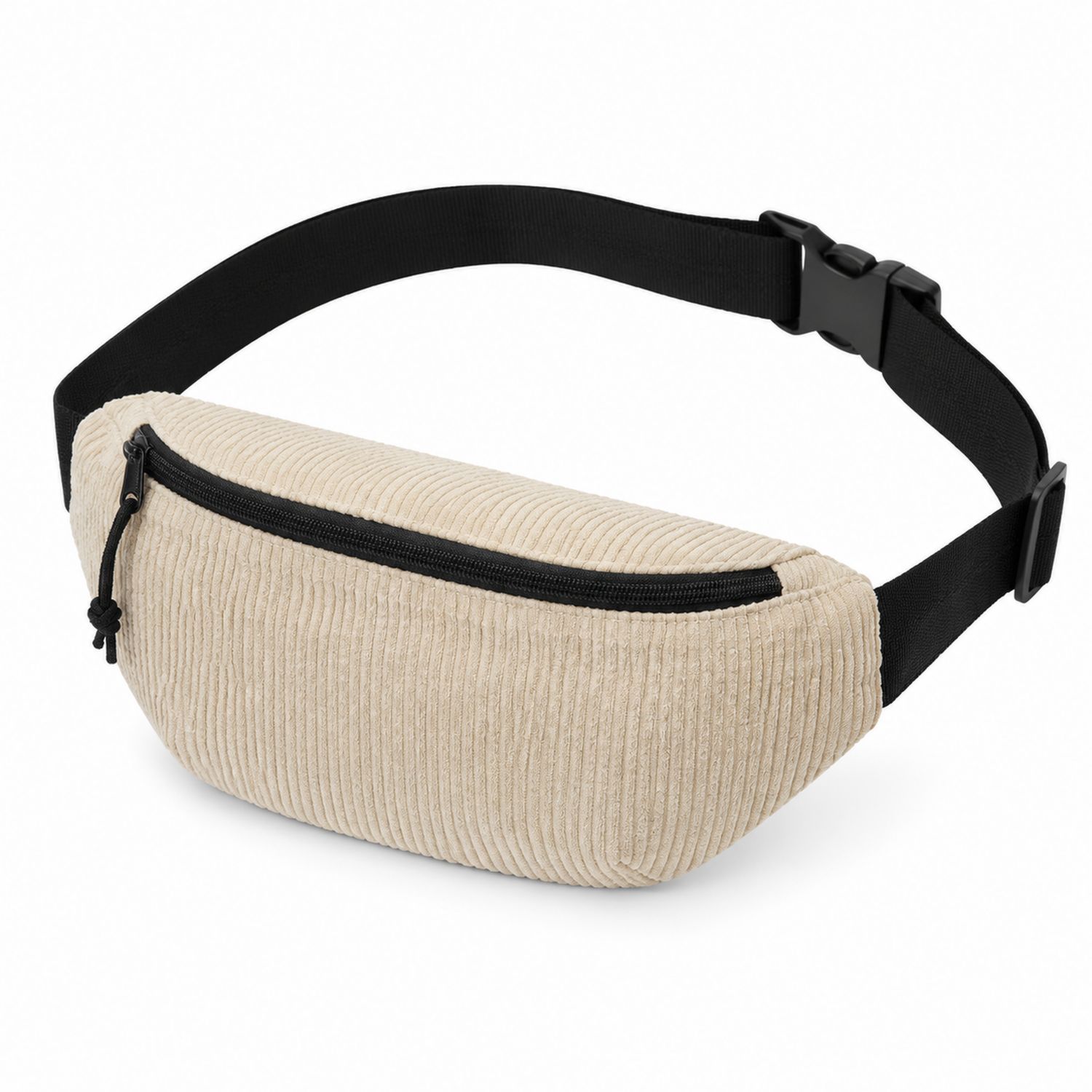 Beige Cord-Gürteltasche für den täglichen Gebrauch-Arvorik