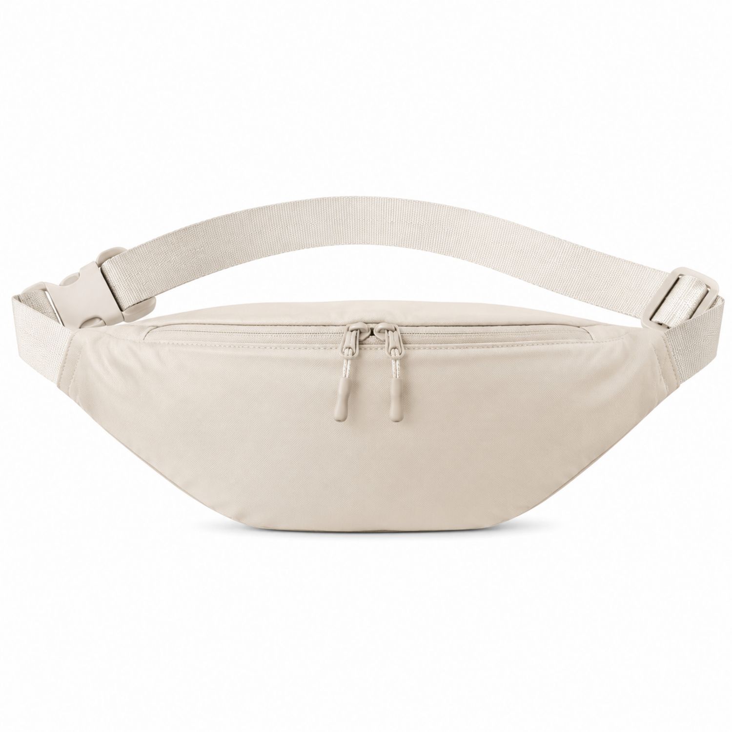 Unisex Bauchtasche Beige mit Reißverschluss-Arvorik