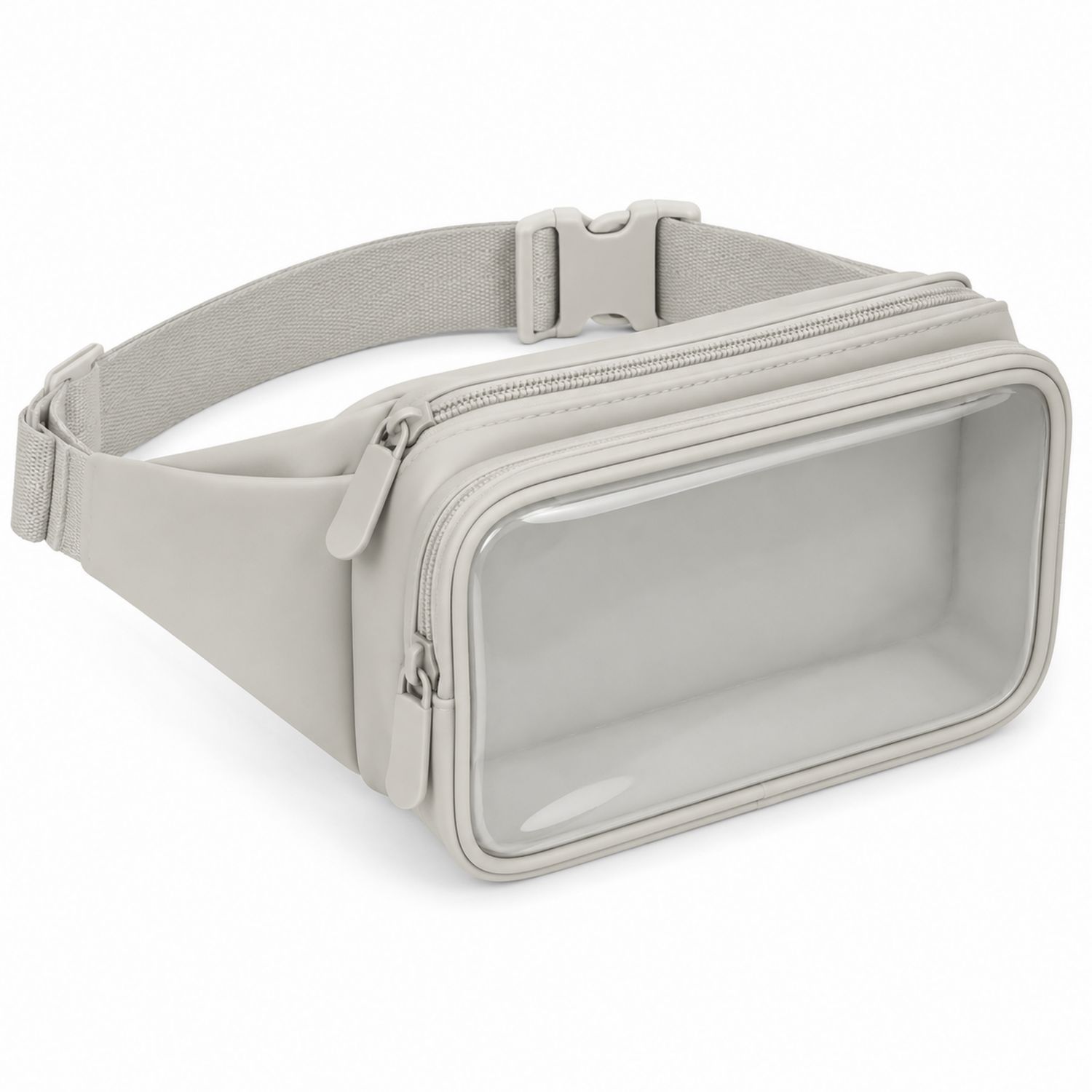 Verstellbare transparente Bauchtasche Wasserdicht Grau-Arvorik