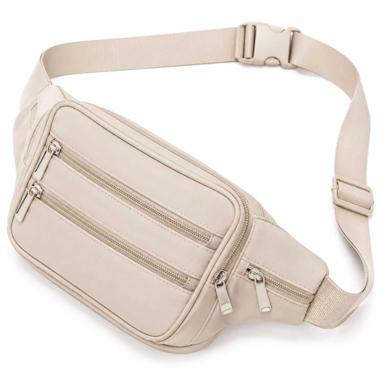 Beige Gürteltasche mit mehreren Fächern-Arvorik