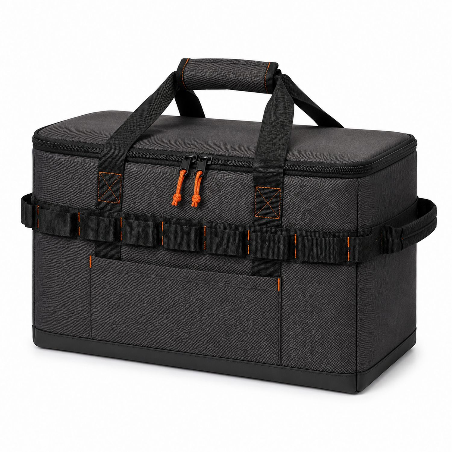 Schwarze Werkzeugtasche mit großer Kapazität und Reißverschluss-Arvorik