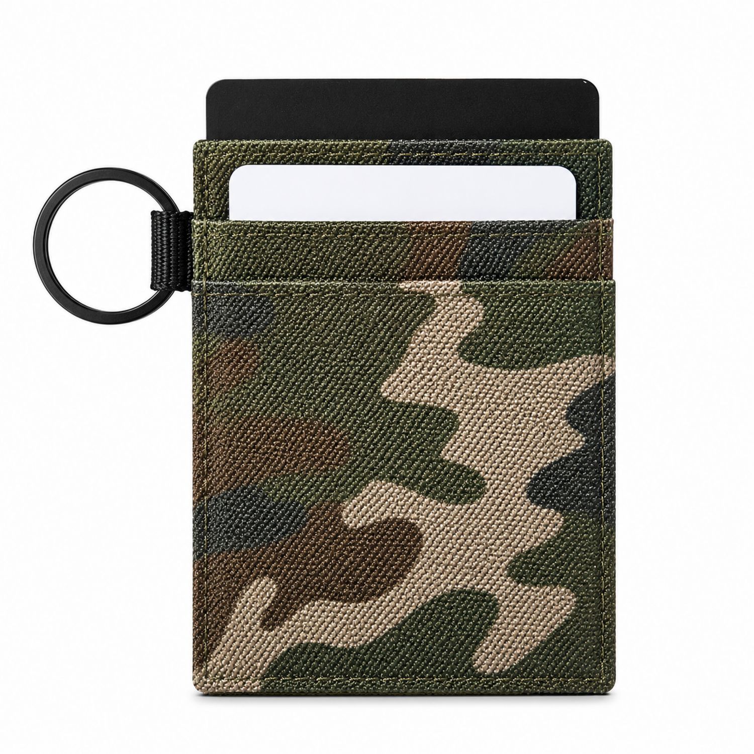 Kartenhalter Camouflage mit Schlüsselring-Arvorik