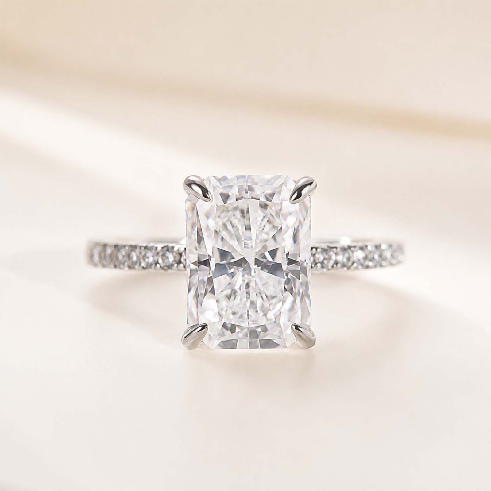 3.5Ct Elegant Radiant Cut Engagement Ring Everyday Wearable Ring For Women