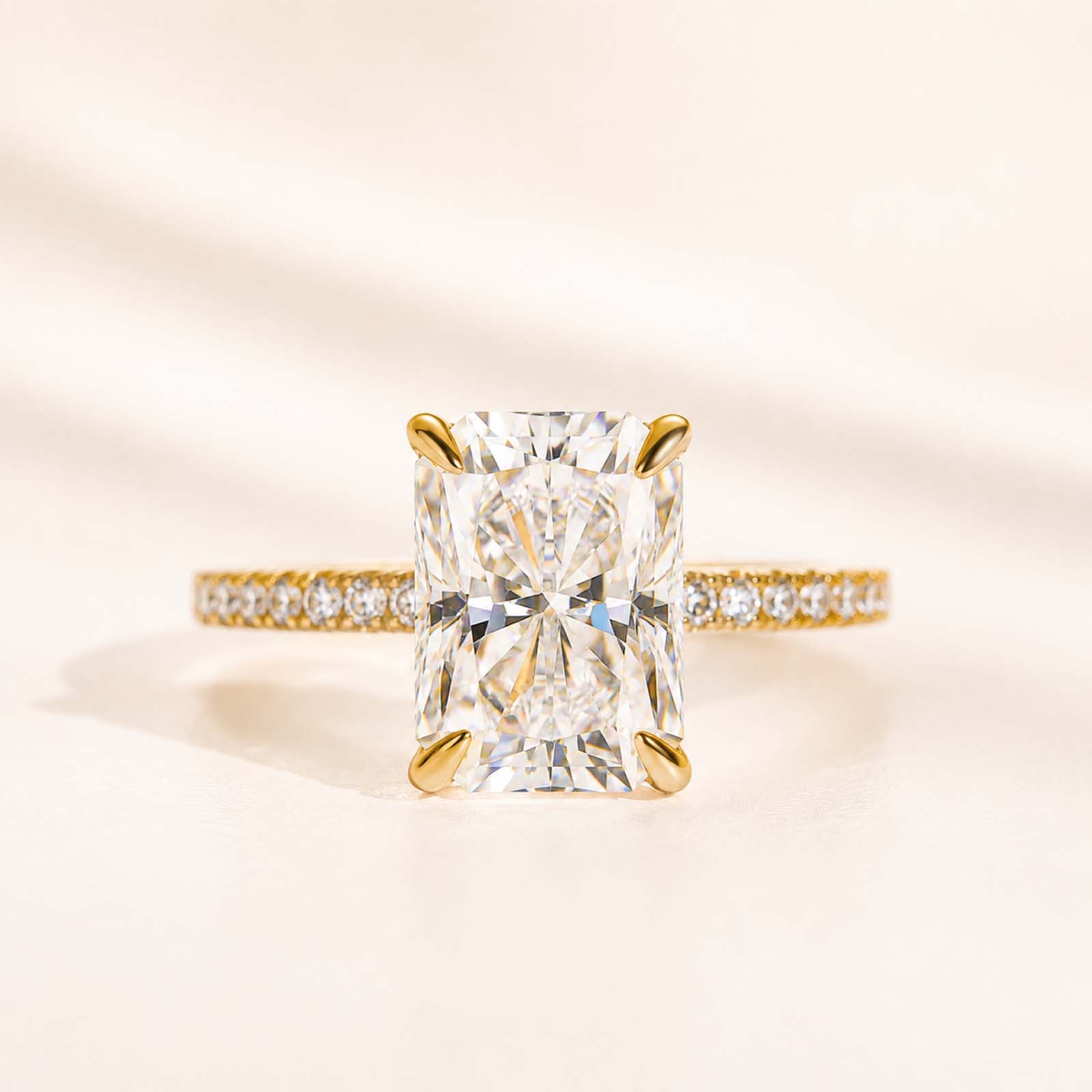 3.5Ct Elegant Radiant Cut Engagement Ring Everyday Wearable Ring For Women