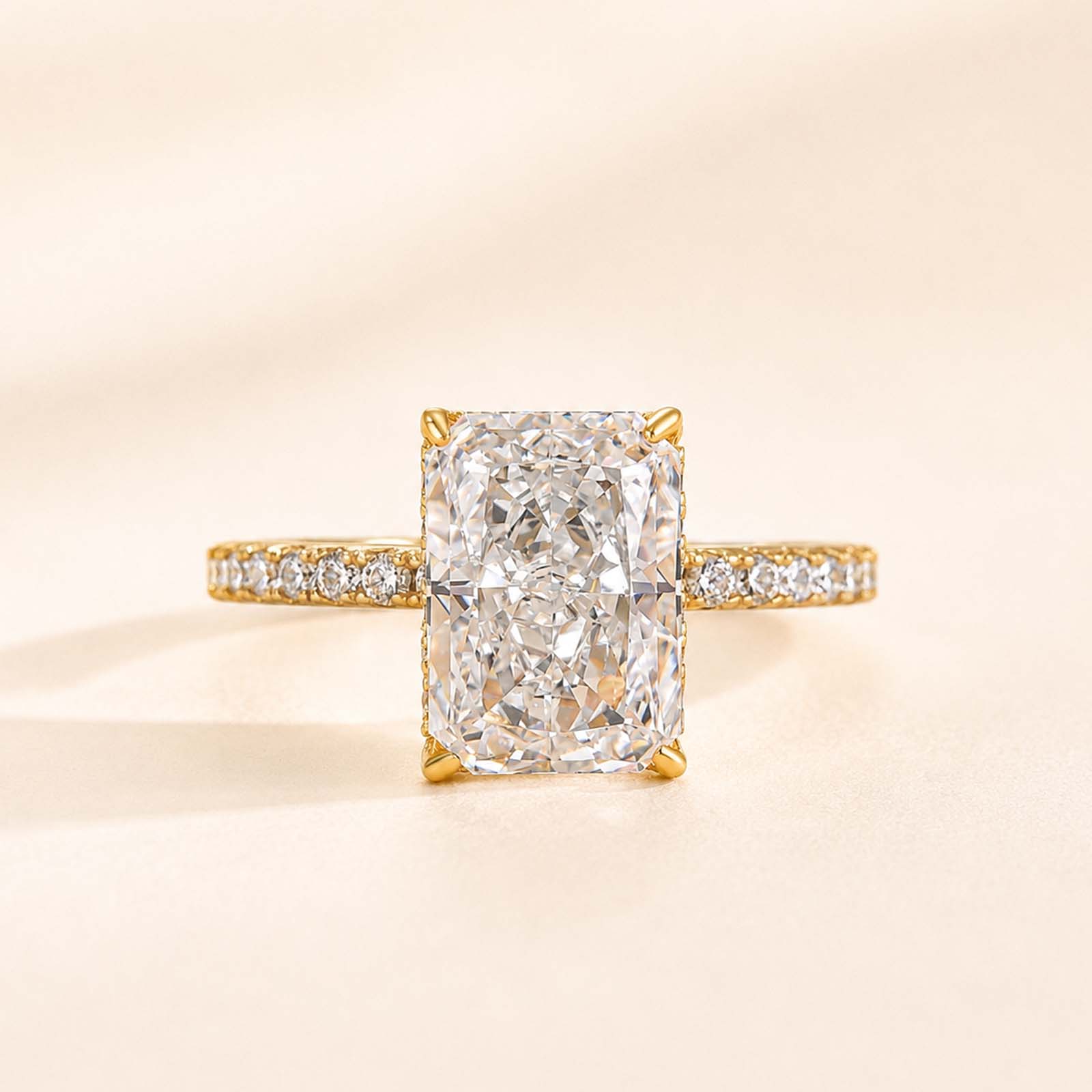 3.5Ct Elegant Radiant Cut Engagement Ring Everyday Wearable Ring For Women