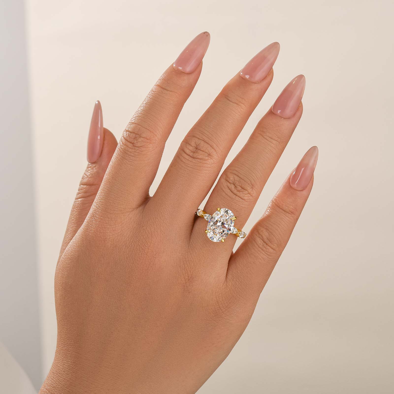 4.5Ct Oval Cut Engagement Ring Promise Ring For Her - Velirellajewelry