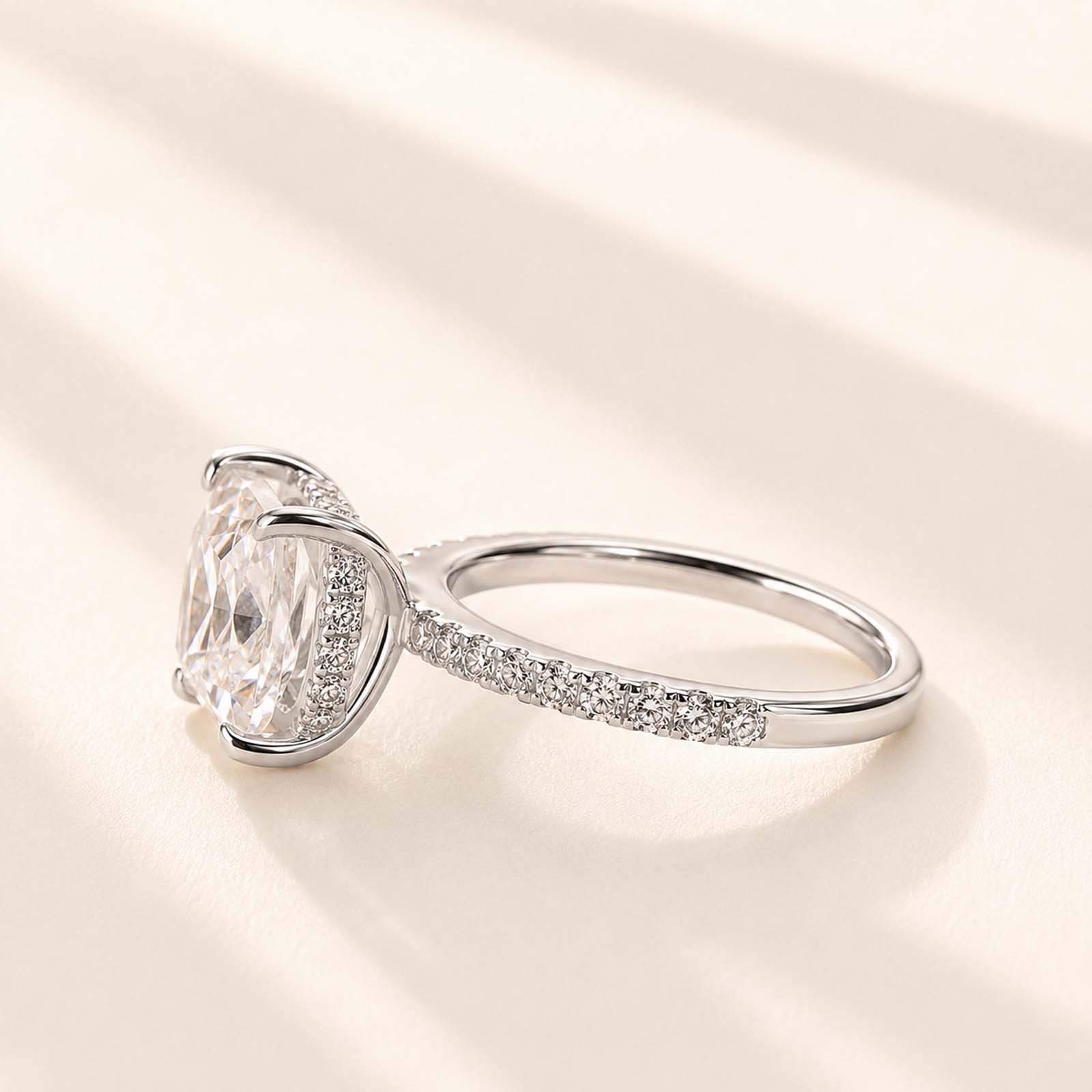  Elegant 2 Ct Princess Cut Sparkle Square Ring For Women Everyday Wear