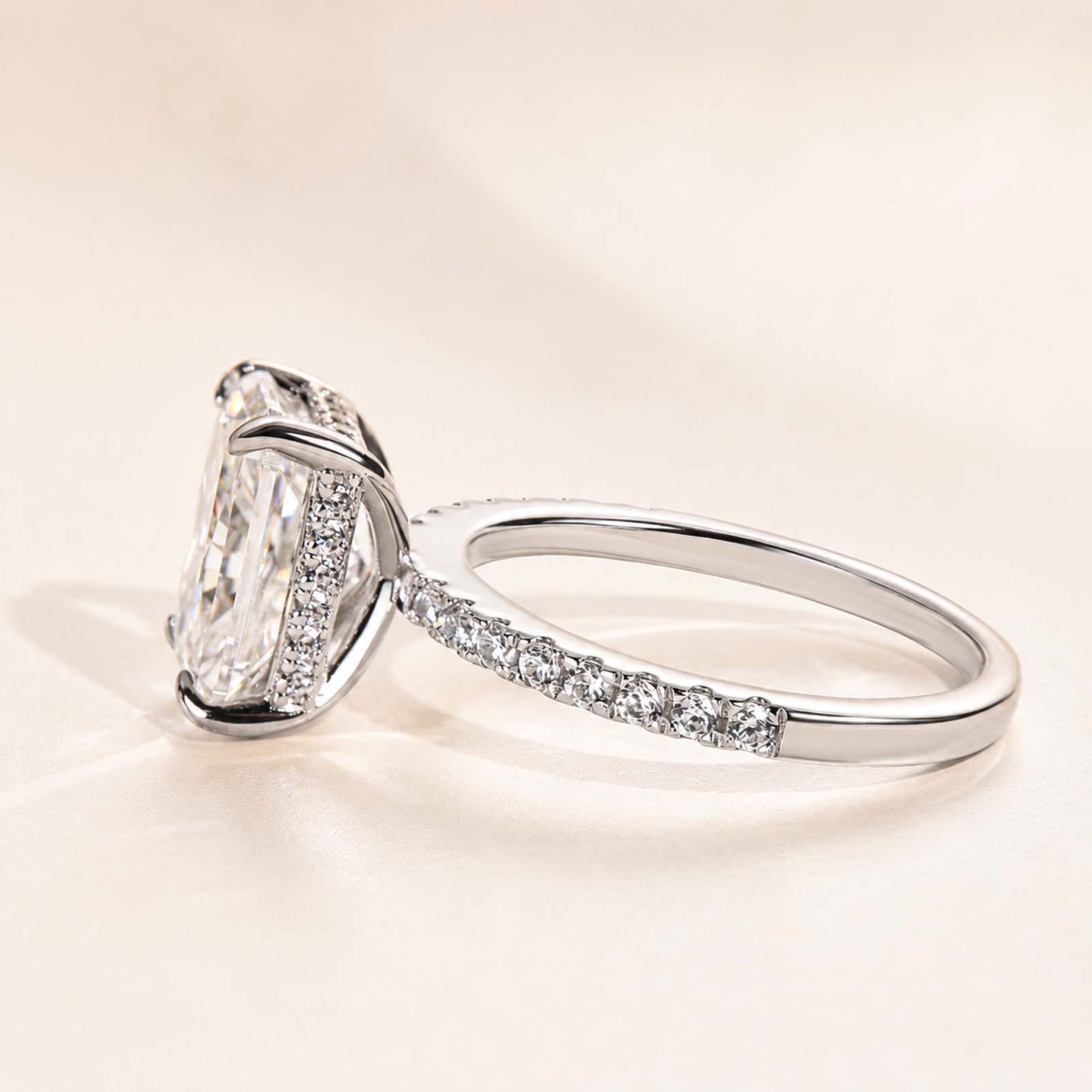 3.5Ct Elegant Radiant Cut Engagement Ring Everyday Wearable Ring For Women