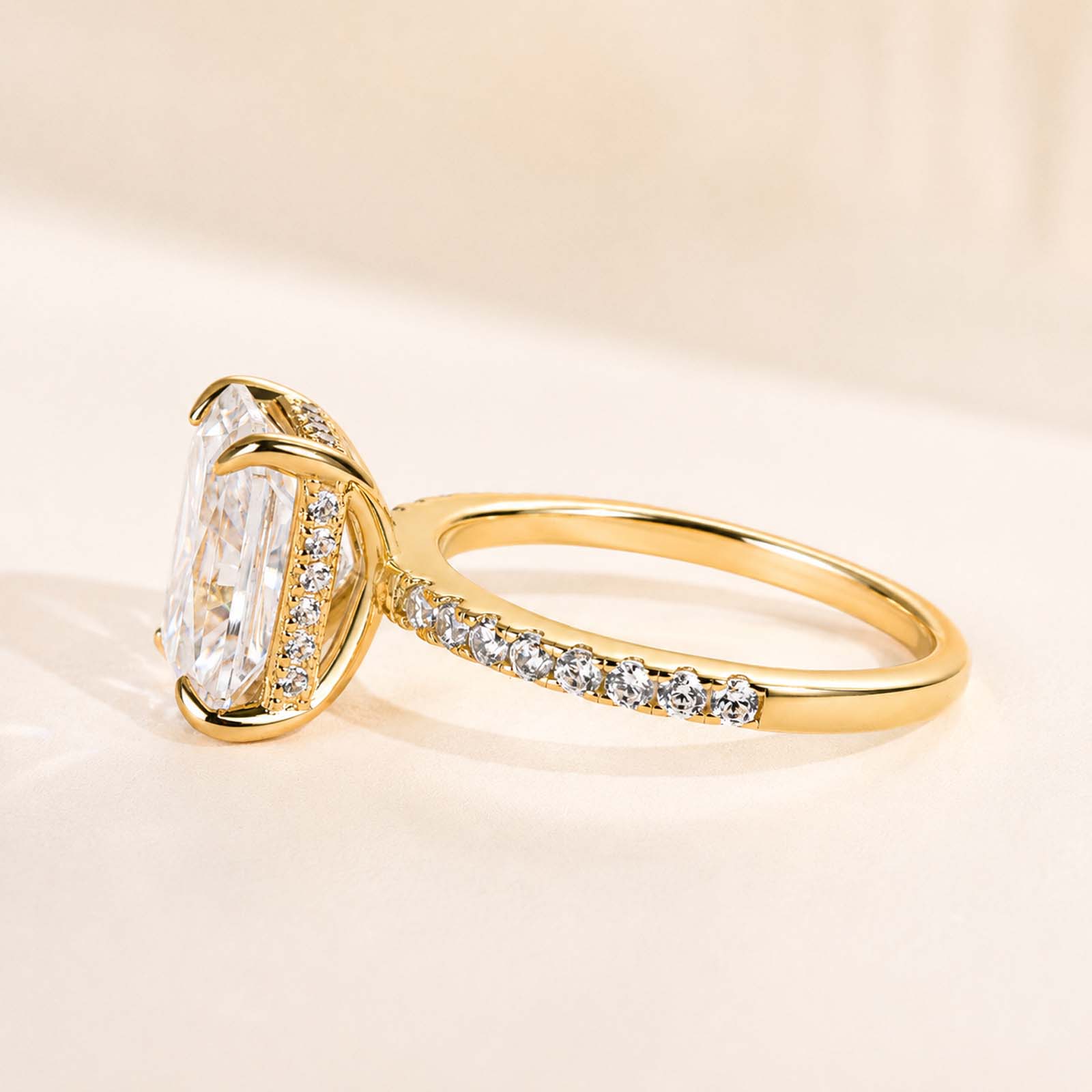 3.5Ct Elegant Radiant Cut Engagement Ring Everyday Wearable Ring For Women