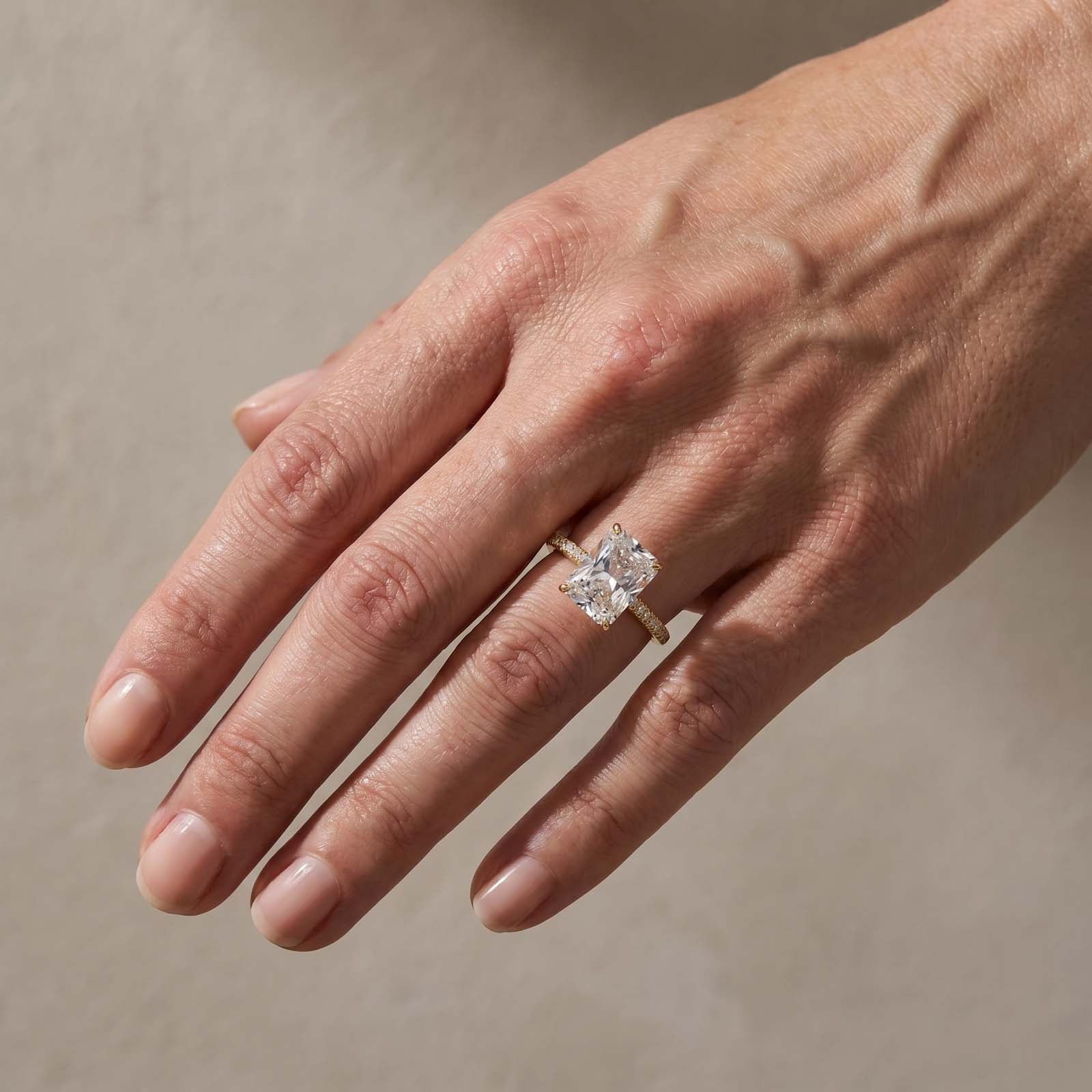 3.5Ct Elegant Radiant Cut Engagement Ring Everyday Wearable Ring For Women