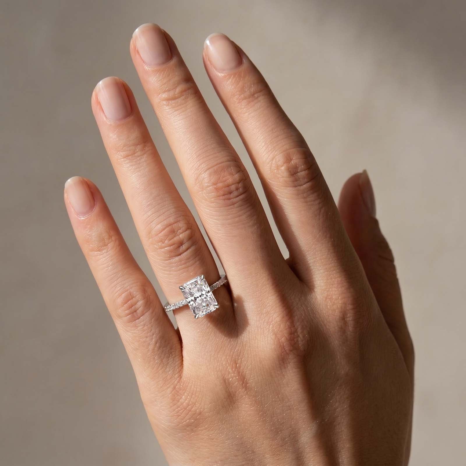 3.5Ct Elegant Radiant Cut Engagement Ring Everyday Wearable Ring For Women
