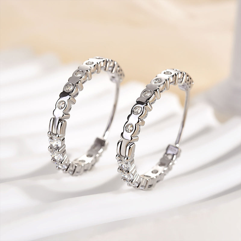 Velirella Unique Hoop Earrings In Brass - Velirellajewelry
