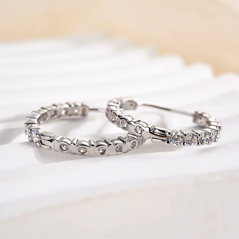 Velirella Unique Hoop Earrings In Brass - Velirellajewelry
