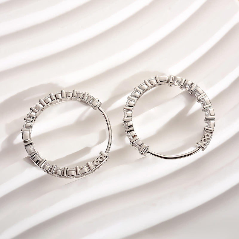 Velirella Unique Hoop Earrings In Brass - Velirellajewelry