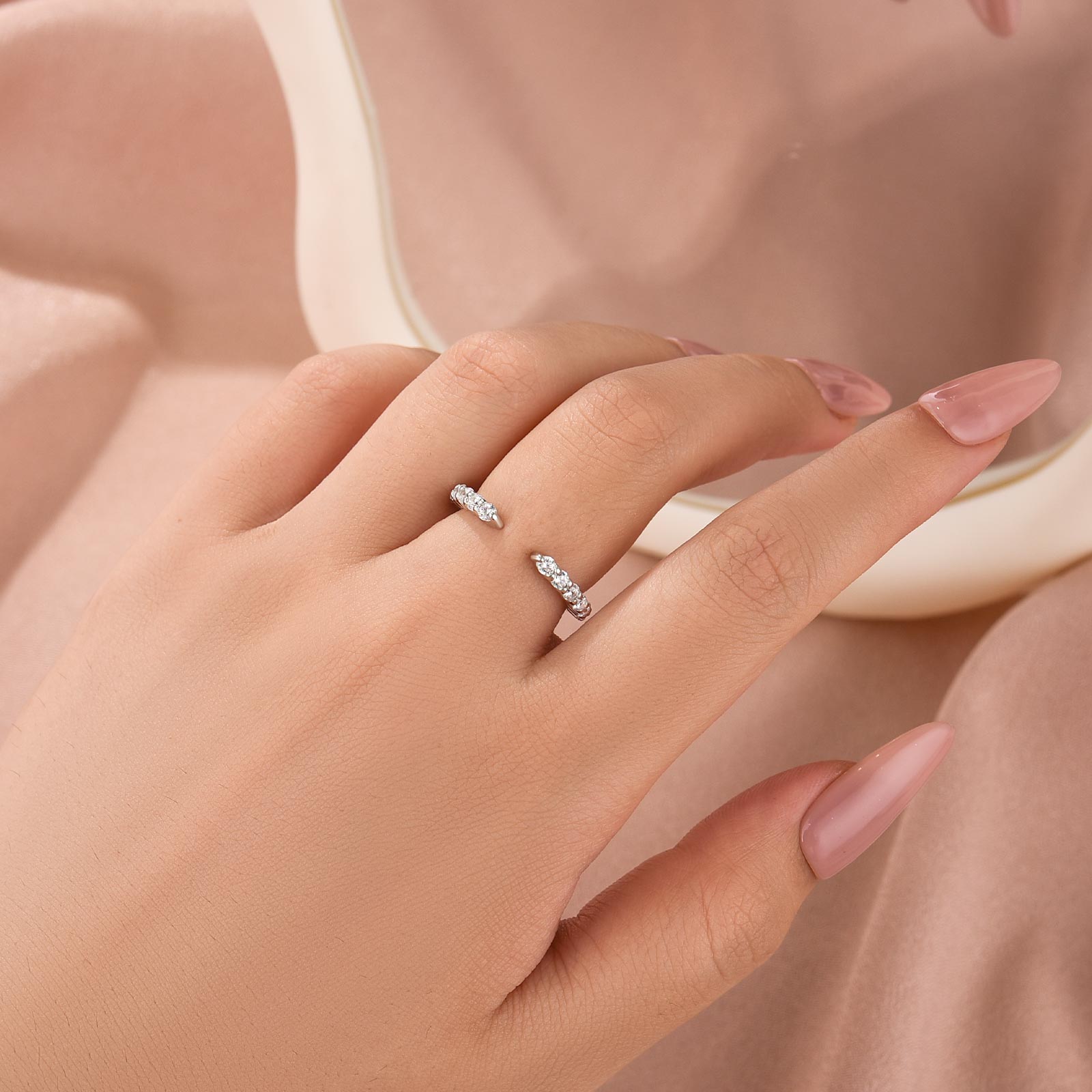 0.7Ct Classic Open Wedding Band In Brass - Velirellajewelry