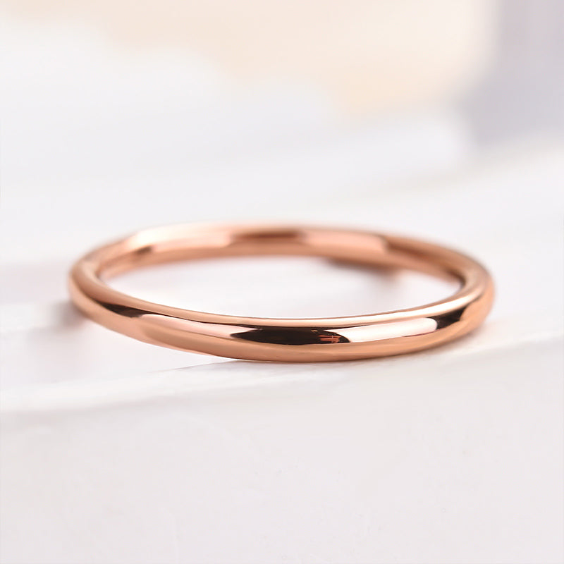 Velirella Simple Wedding Band For Women In Brass - Velirellajewelry