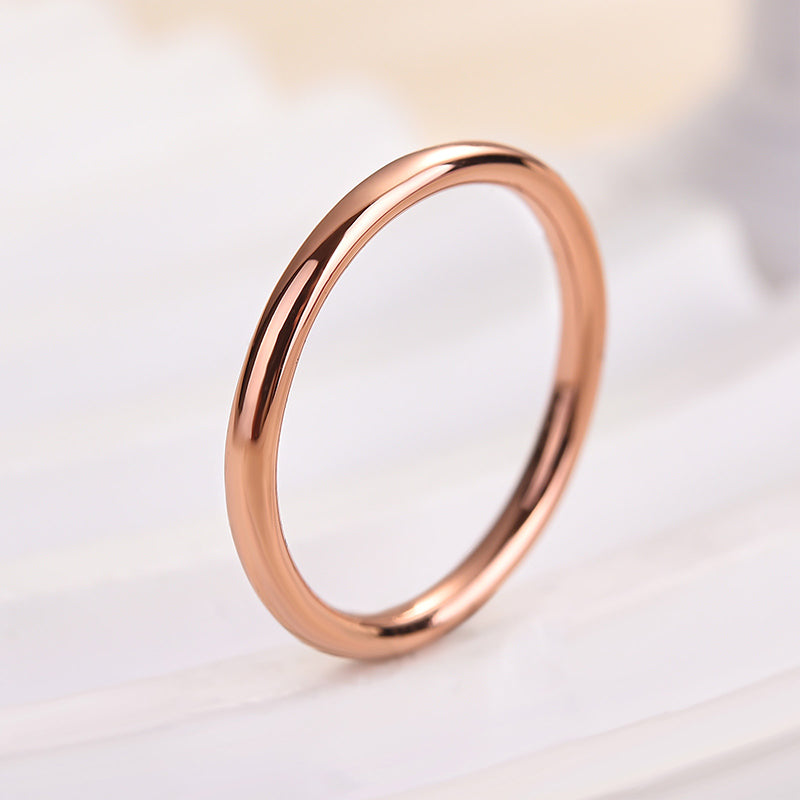 Velirella Simple Wedding Band For Women In Brass - Velirellajewelry