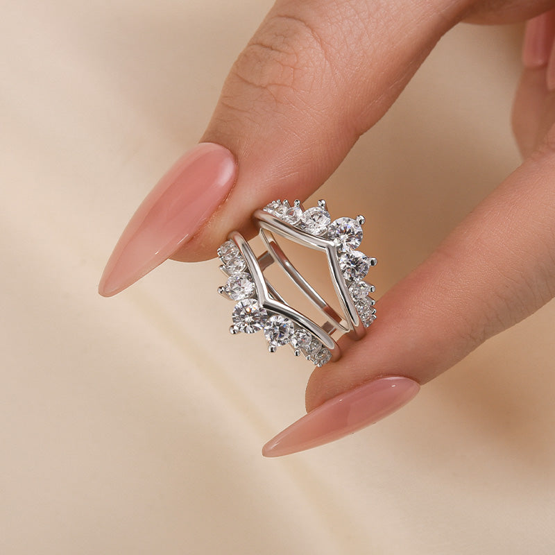 Velirella Fashion Round Cut Jacket Wedding Band For Women In Brass - Velirellajewelry