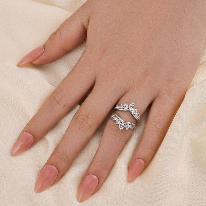 Velirella Fashion Round Cut Jacket Wedding Band For Women In Brass - Velirellajewelry
