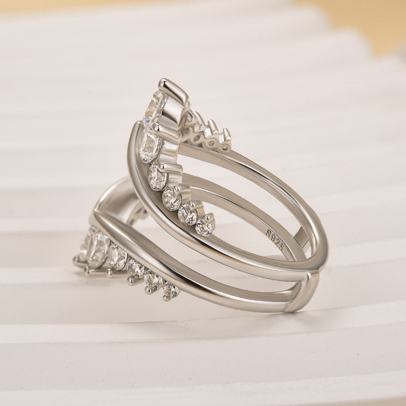 Velirella Fashion Round Cut Jacket Wedding Band For Women In Brass - Velirellajewelry
