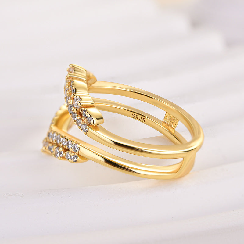 Velirella Exclusive Round Cut Jacket Wedding Band For Women In Brass - Velirellajewelry