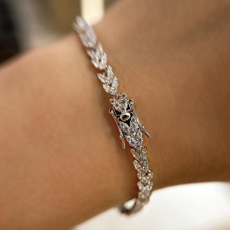 Velirella Fashion Wheat Ear Design Bracelet For Women In Brass - Velirellajewelry