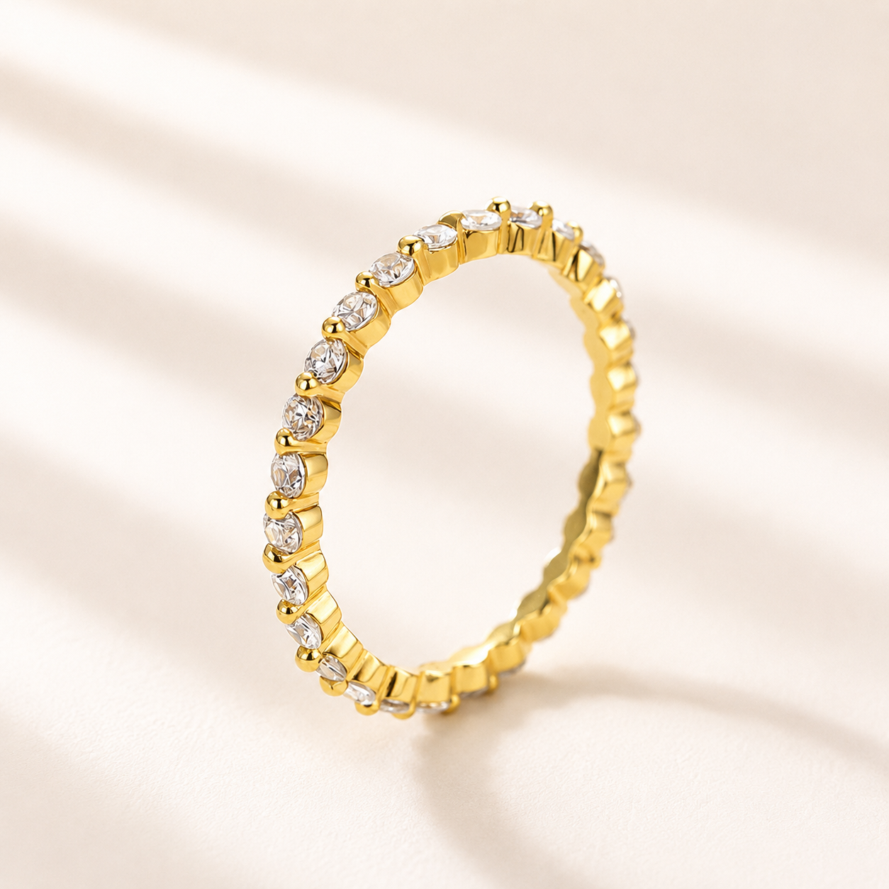 1.0Ct Classic Round Cut Full Eternity Stackable Band