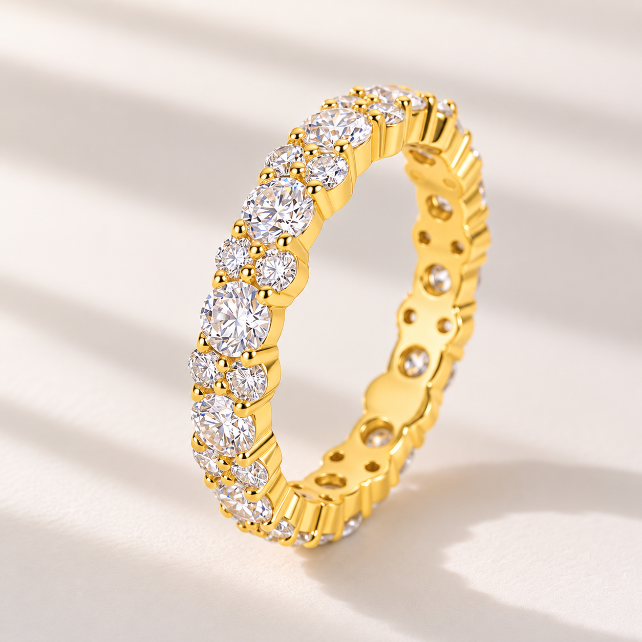 Elegant 2.0Ct Round Cut Simulate Diamond Full Eternity Band for Women
