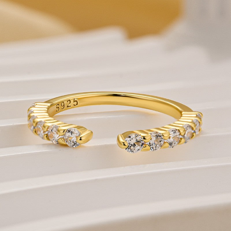 0.7Ct Classic Open Wedding Band In Brass - Velirellajewelry