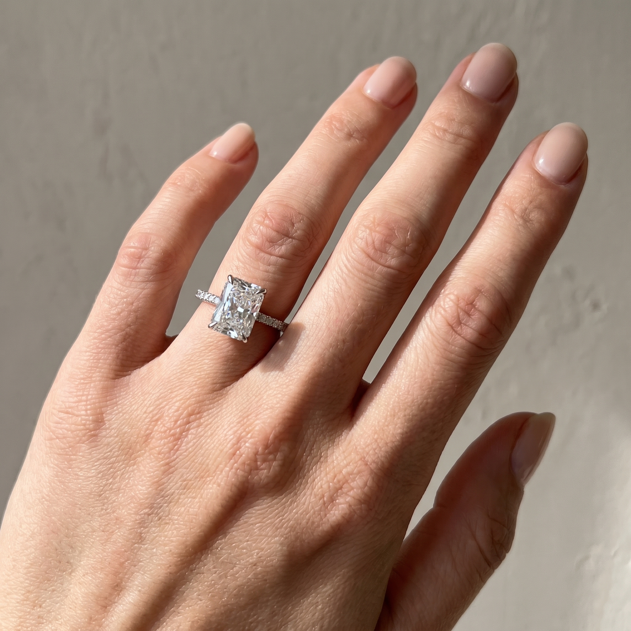 3.5Ct Elegant Radiant Cut Engagement Ring Everyday Wearable Ring For Women