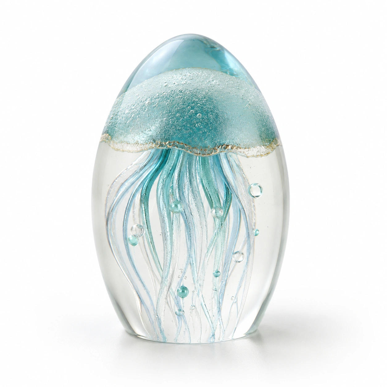 Quallen Glasfigur Dekor