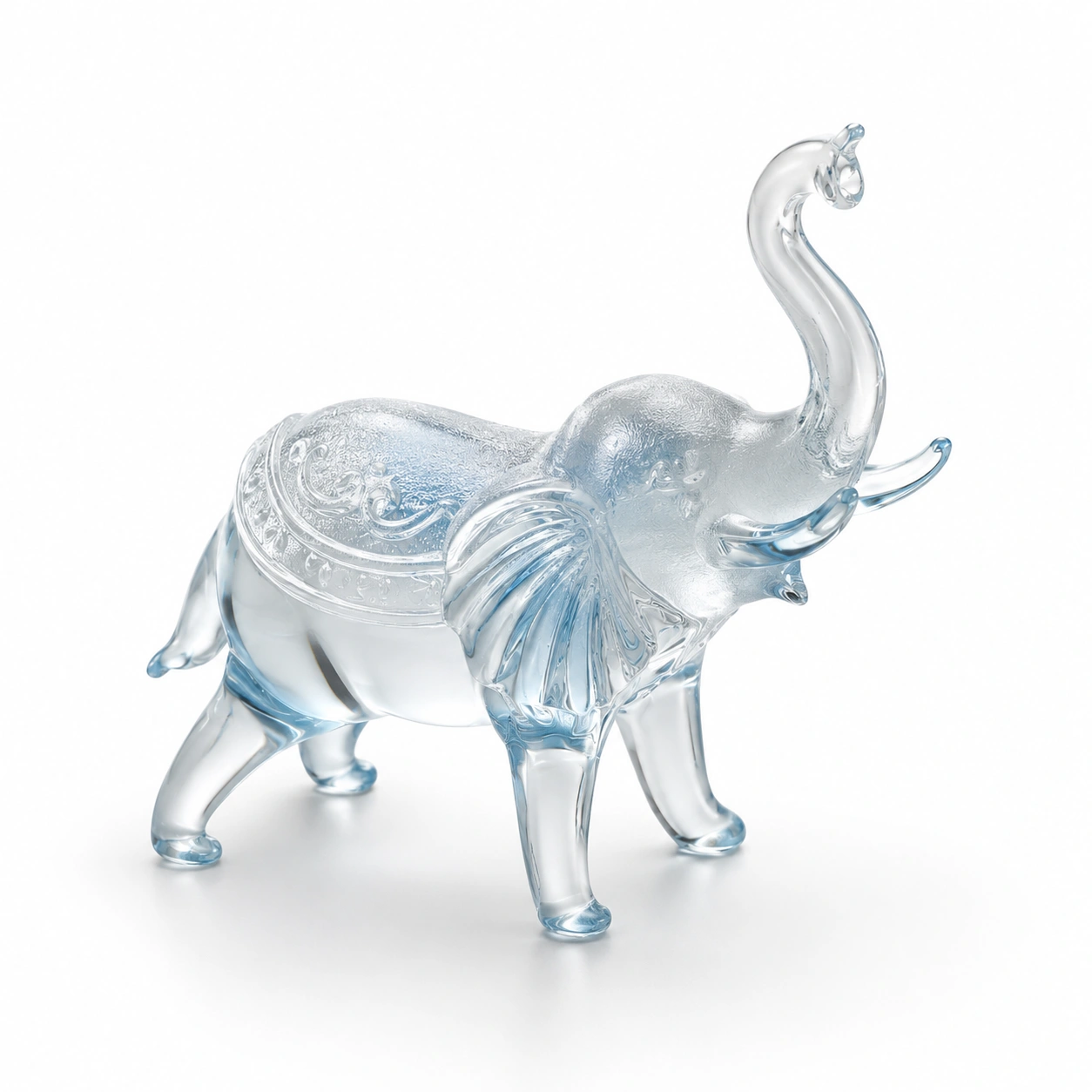 Elefant Figur Eisblau