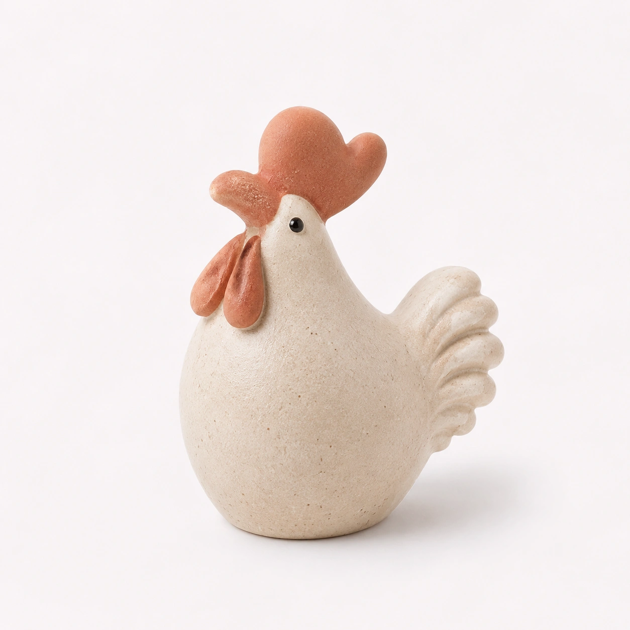 Huhn Dekofigur Natur Keramik