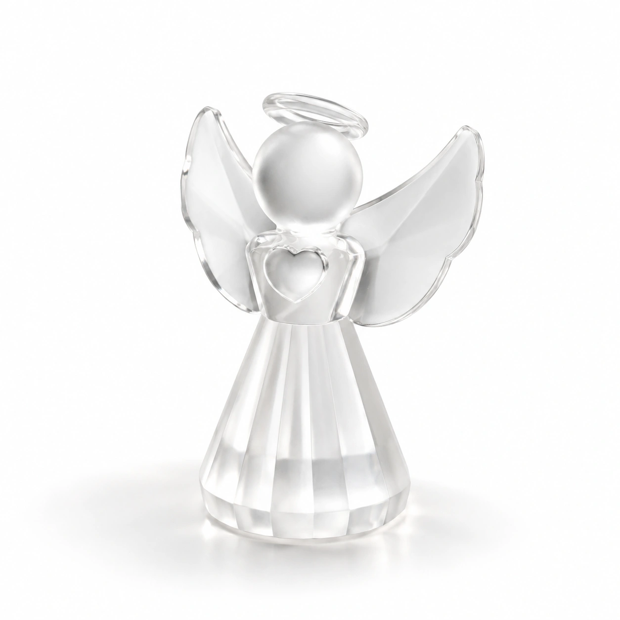 Minimalistische Engel Figur Glas
