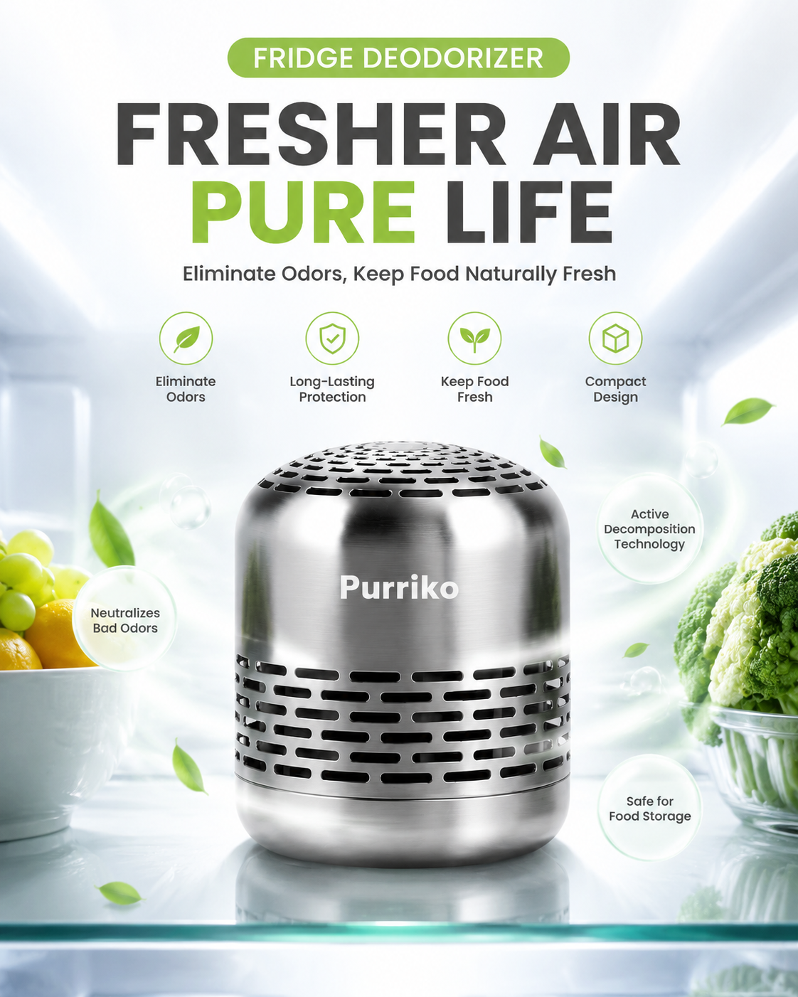 Refrigerator Odor Eliminator
