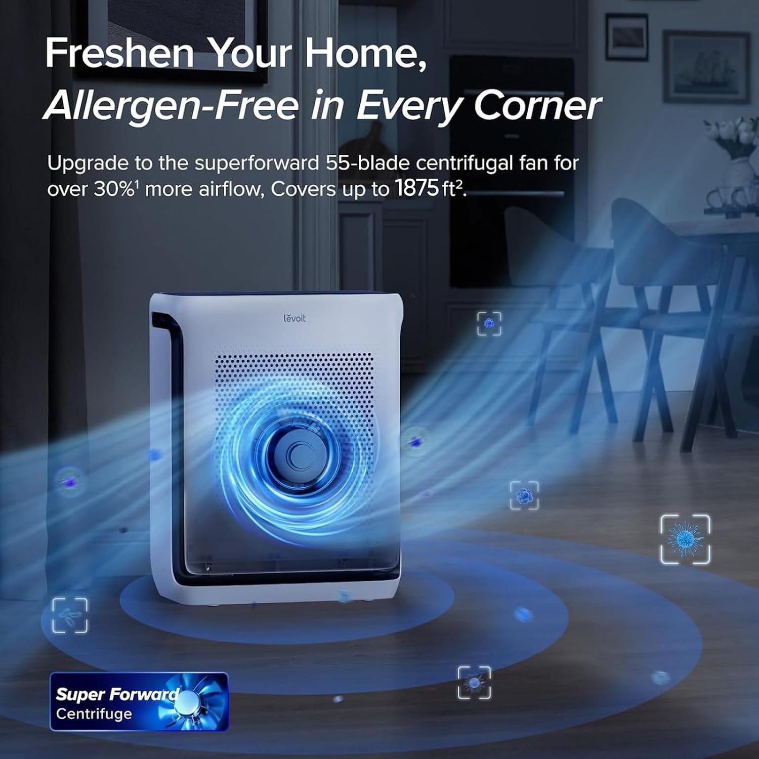 Large-room home air purifier