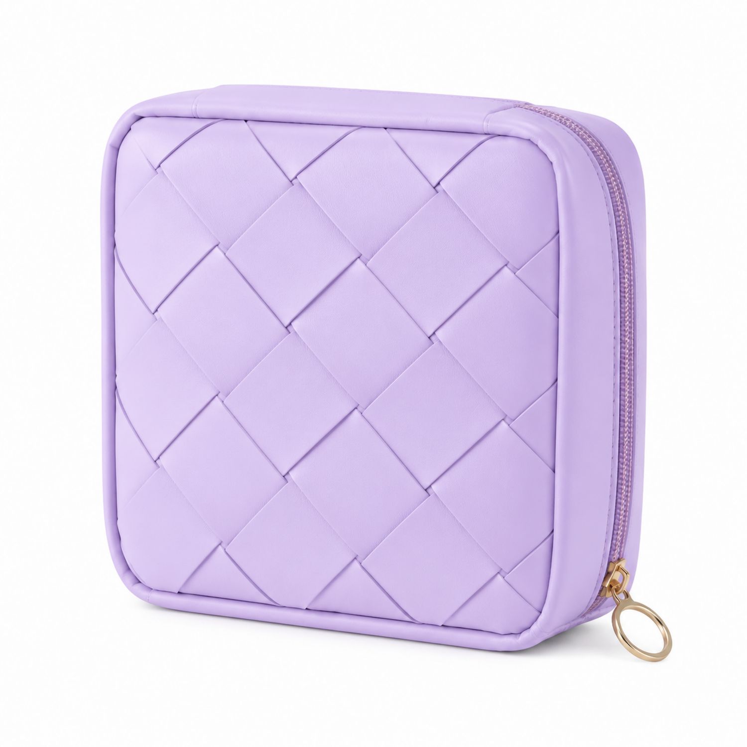 Estuche organizador trenzado color lila
