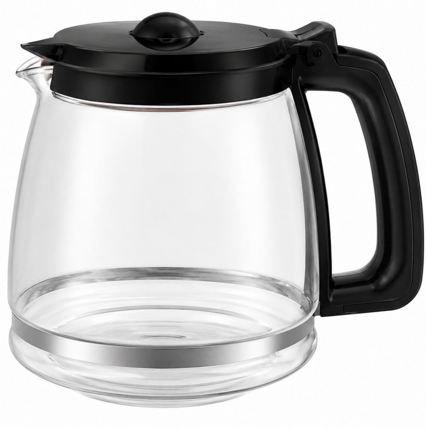 Jarra de Vidrio para Café 1.5L Transparente y Negra