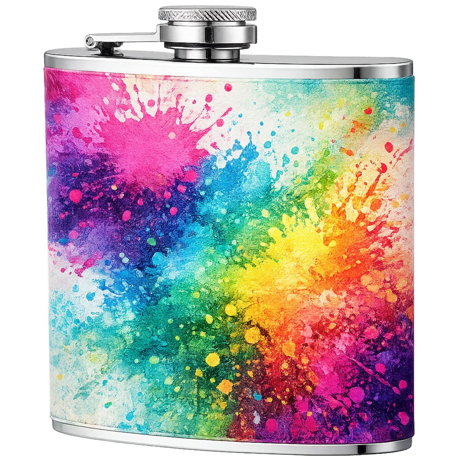 Fiaschetta in Acciaio Inox Stampata MultiColoree 227ml-Ryenatural