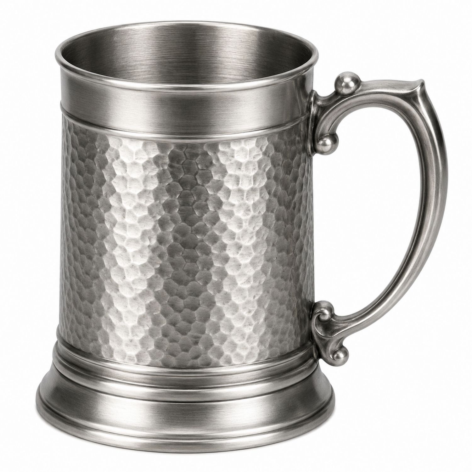 Boccale Martellato Argento 500ml-Ryenatural