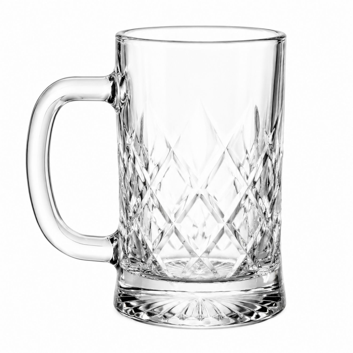 Boccale da Birra in Vetro Intagliato 500ml Trasparente-Ryenatural