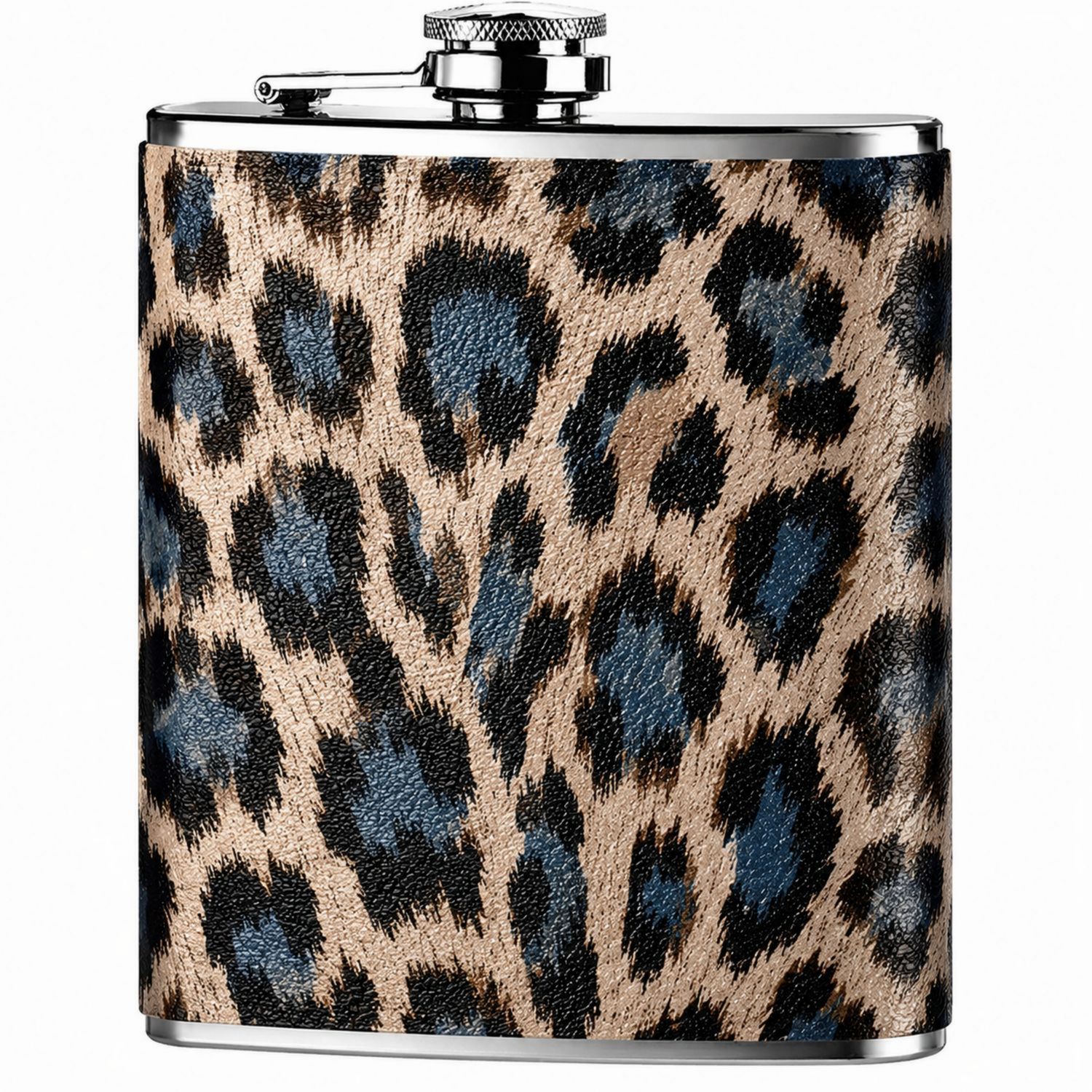 Fiaschetta in acciaio leopardata, 240ml-Ryenatural