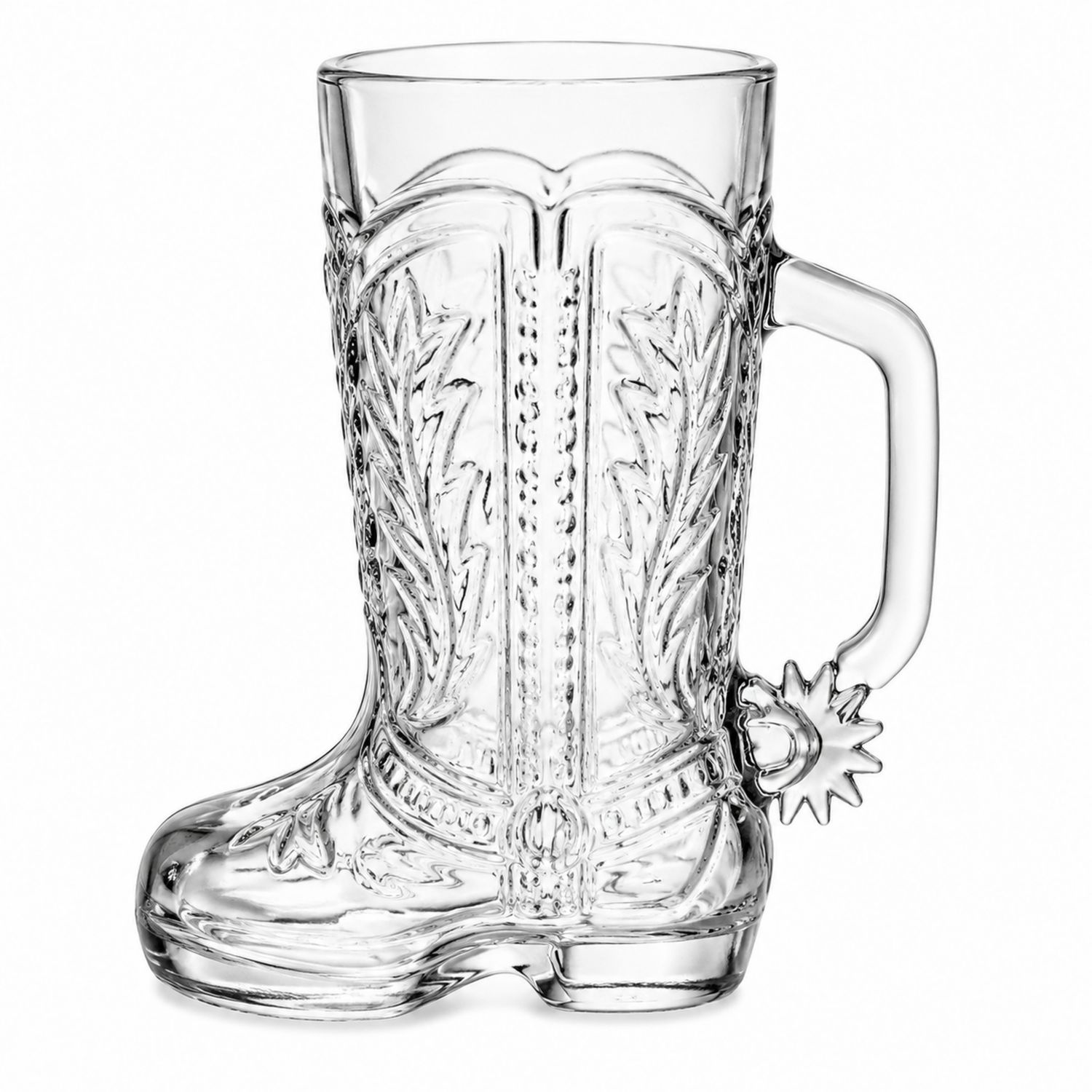 Bicchiere a Forma di Stivale in Vetro Trasparente 300ml-Ryenatural