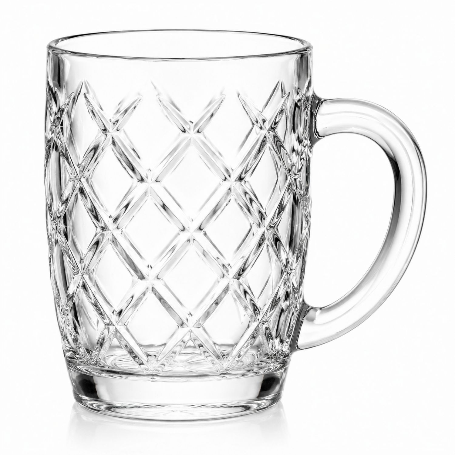 Boccale in Vetro con Manico 300ml Trasparente-Ryenatural