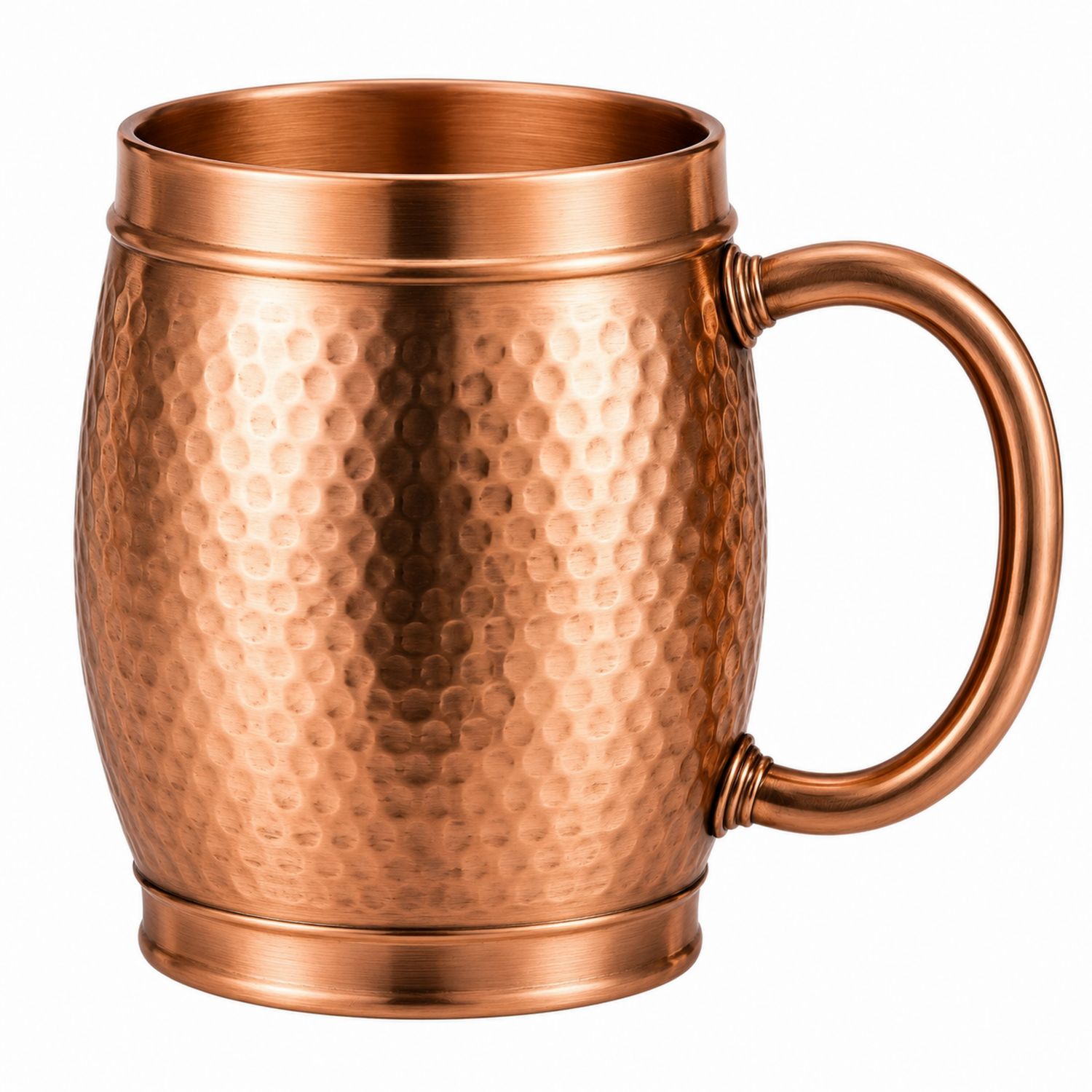 Boccale in Rame Martellato per Moscow Mule 500 ml-Ryenatural