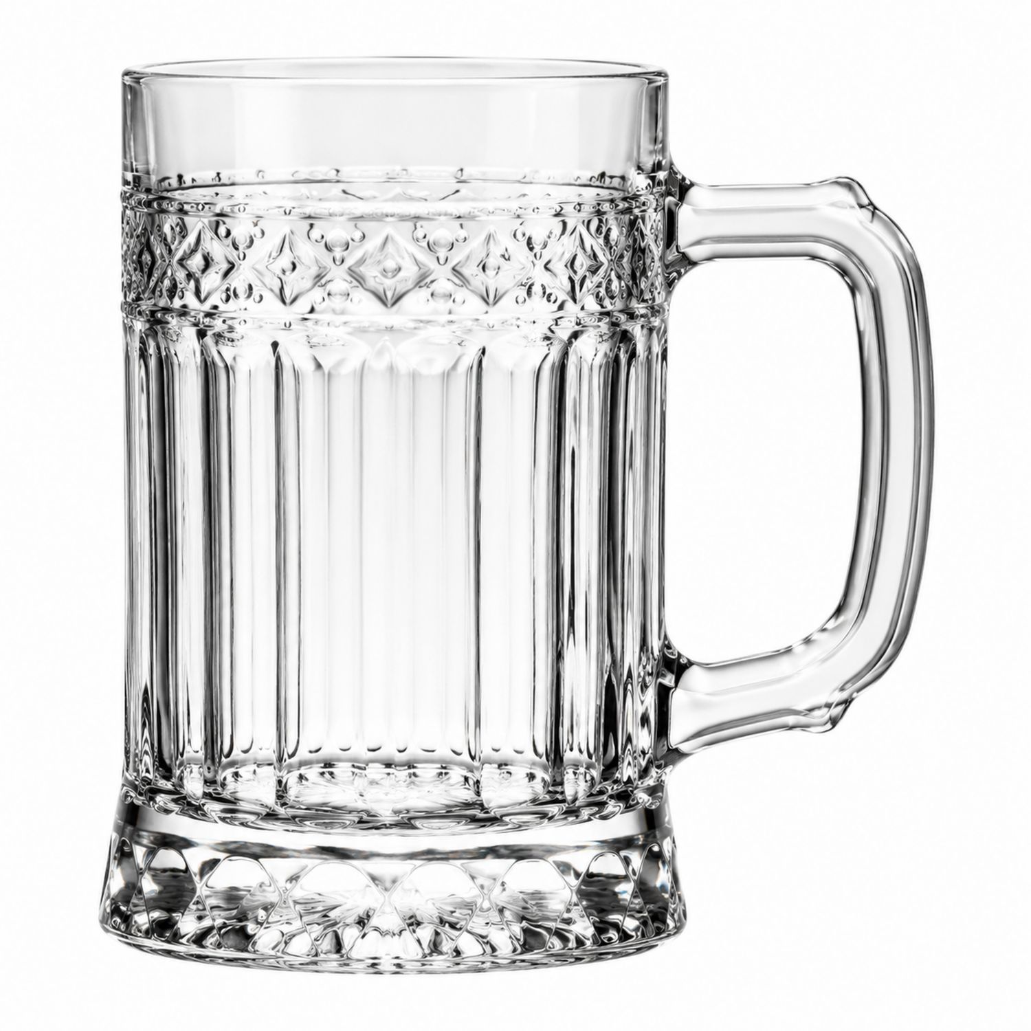 Boccale da Birra 500ml con Design Intagliato-Ryenatural
